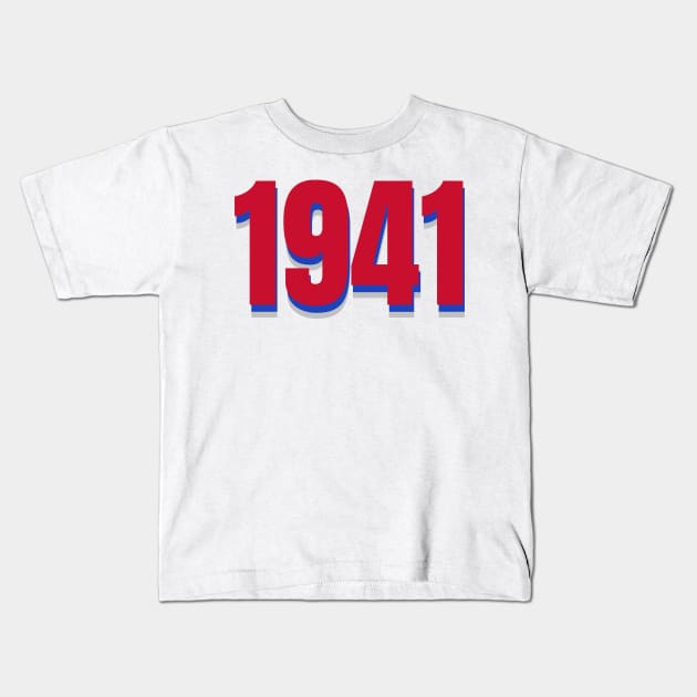 established 1941 Kids T-Shirt by ALSPREYID